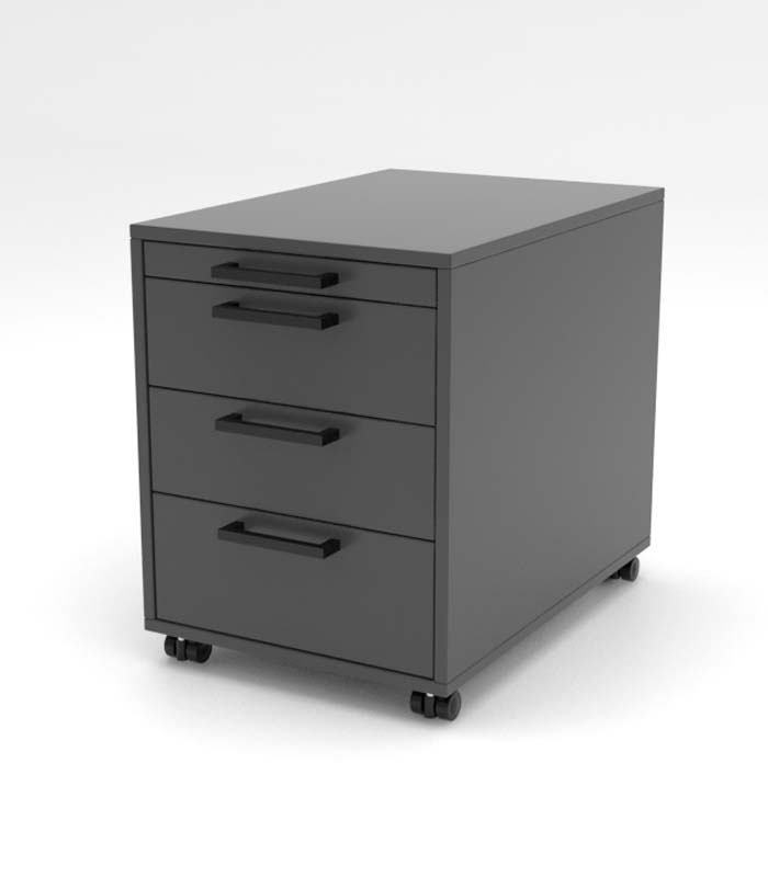 Cube Design - kontormøbler - skuffesektion - skuffekassette