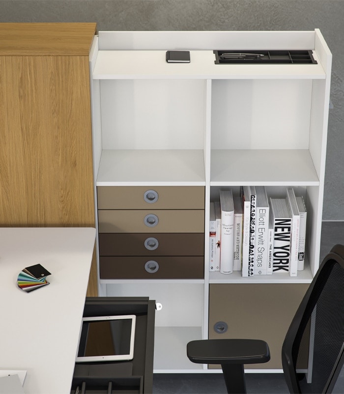 Cube Design | kontormøbler | udtræksskab med indmad