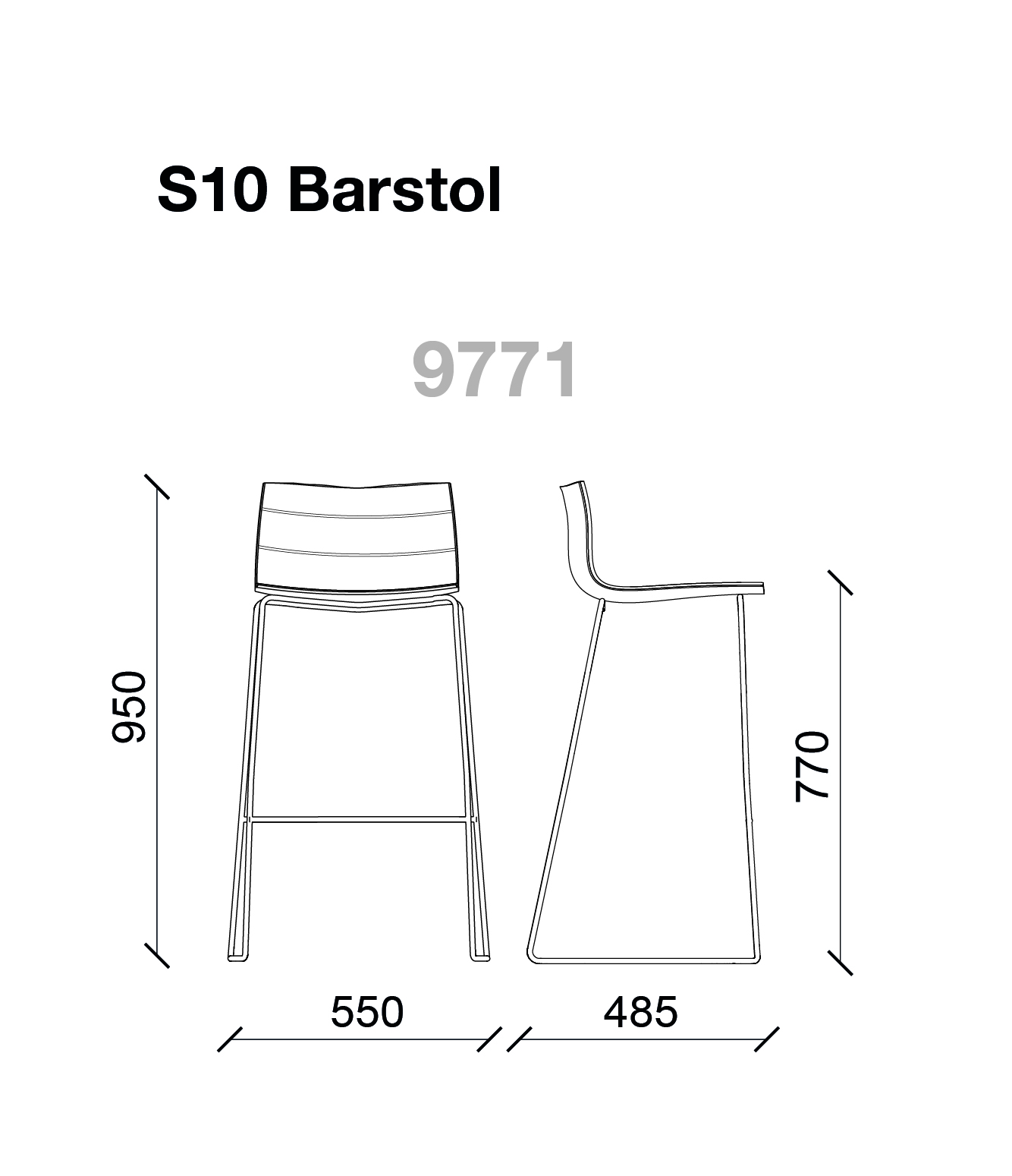 S10 bar stool