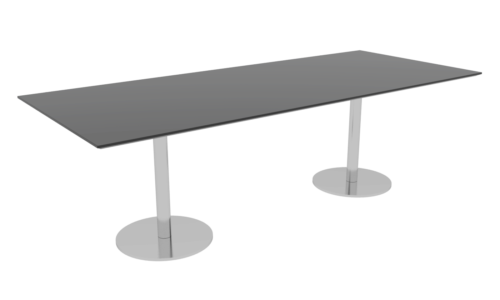 Cube Design - rektangulær konferencebord - søjler