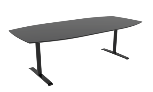 Cube Design - kontormøbler - bådformet konferencebord - T-stel