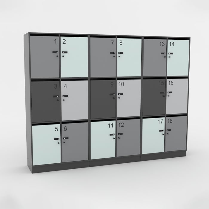 Cube Design - kontormøbler - lockers - lockers med brevindkast
