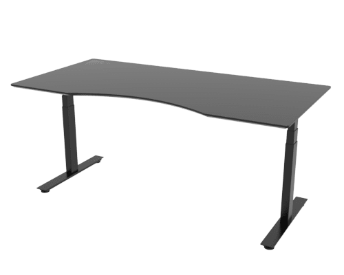 Cube Design - kontormøbler - skrivebord med mavebue