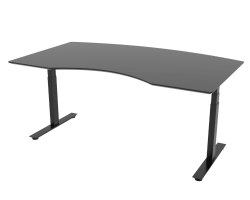 Cube Design - kontormøbler - skrivebord med mave- og mødebue