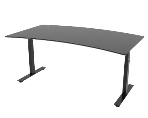 Cube Design - kontormøbler - skrivebord med helbue og mødebue - UP skrivebord