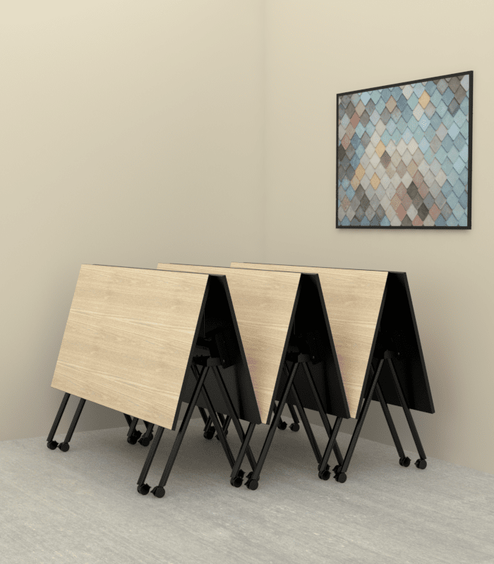 Cube Design - kontormøbler - foldeborde - v stel - v ben - bord på hjul